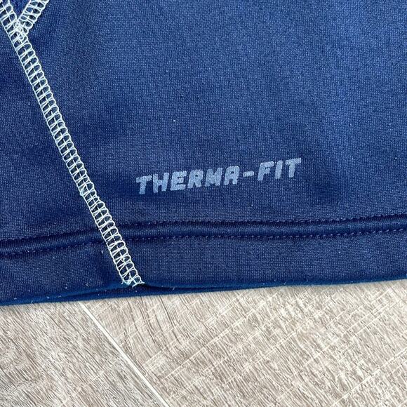 NIKE THERMA-FIT Blue ‘Dixie State’ Long Sleeve Pullover Shirt Men’s Size Medium - Picture 4 of 7